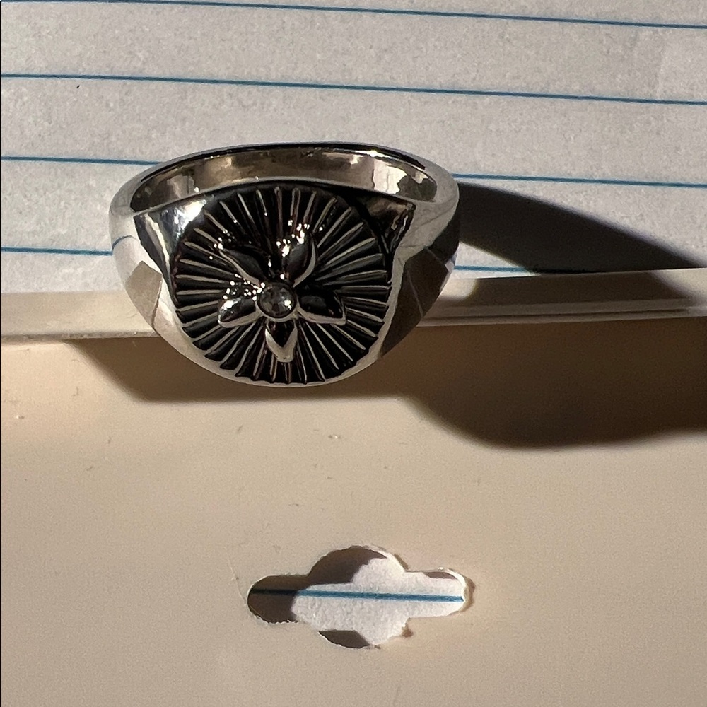 Starfish Rhodium Ring - Picture 3 of 4